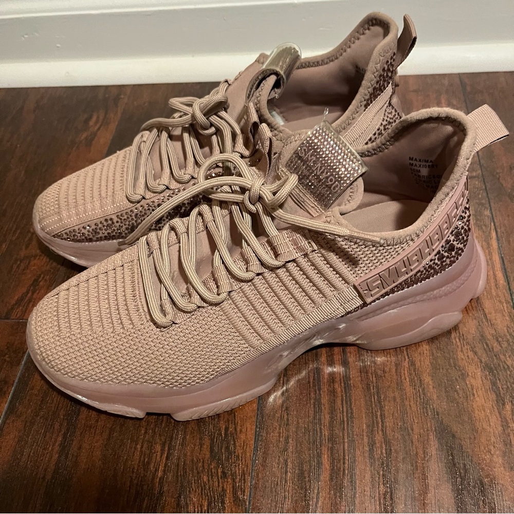 STEVE MADDEN Maxima Rhinestone Chunky Sneakers
